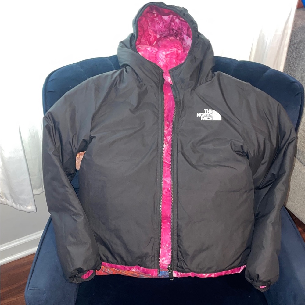 The North Face Reversible Black and Pink Jacket